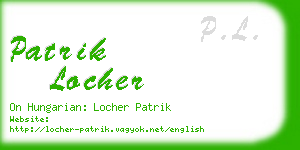 patrik locher business card